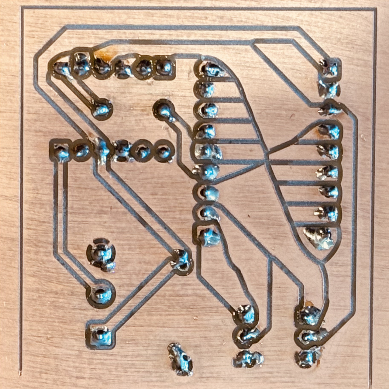 Soldered PCB
